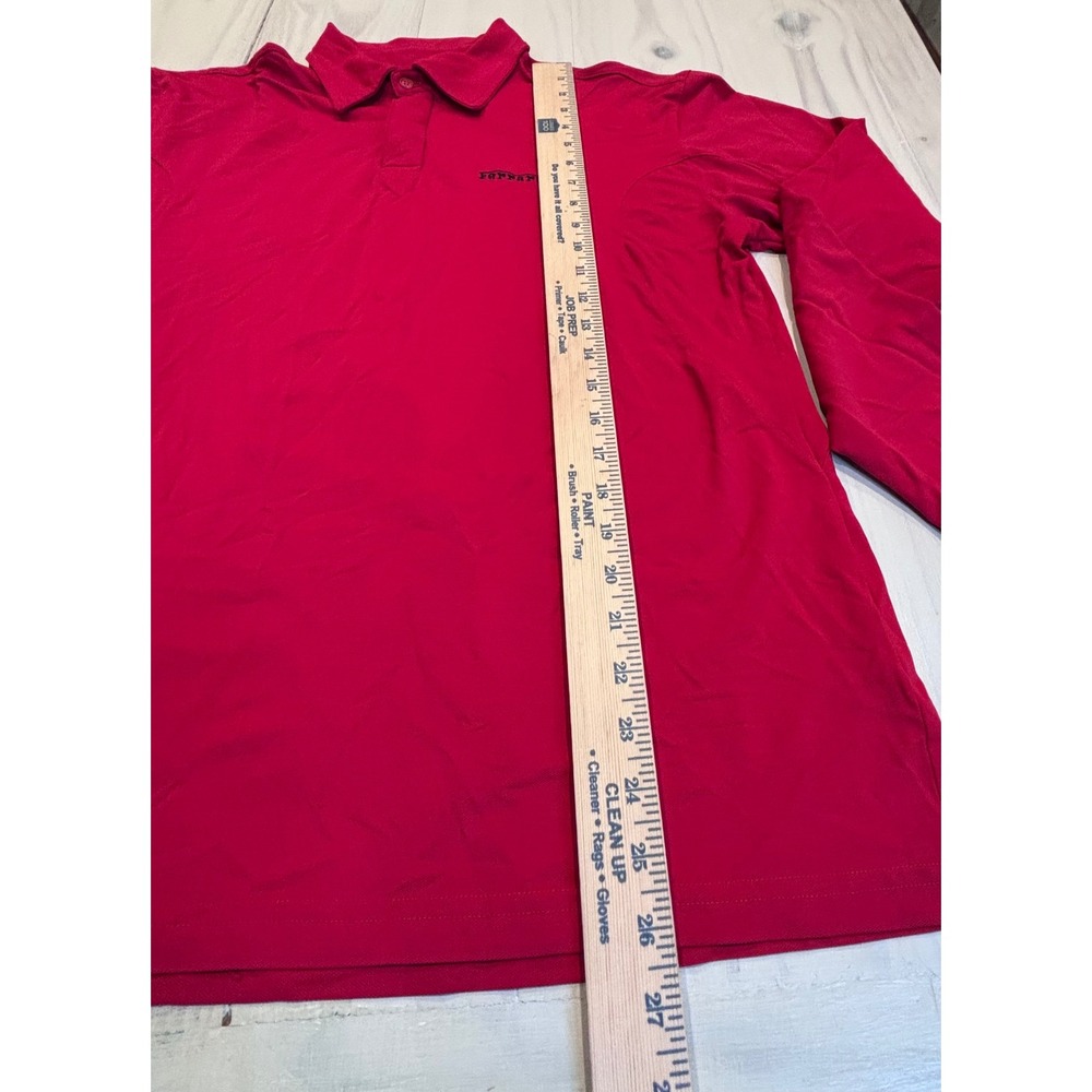 Fila Ferrari Mens Long Sleeve Polo Shirt Red XL Racing Formula 1 Logo - Picture 4 of 14